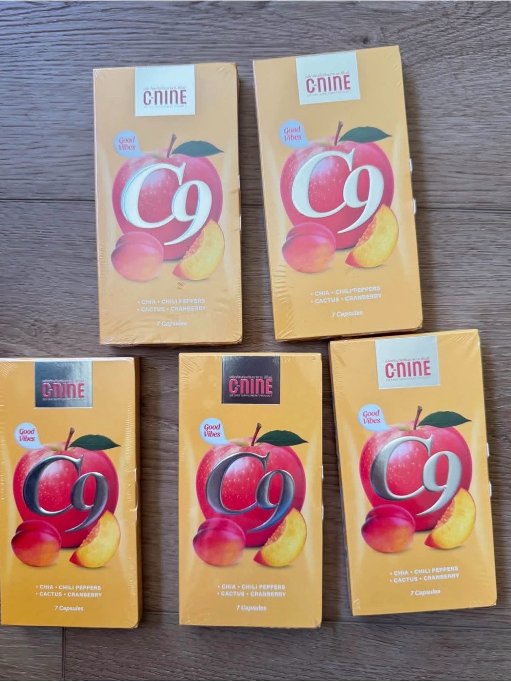 5PACKS C9 Capsule Packs in Peach and Red
